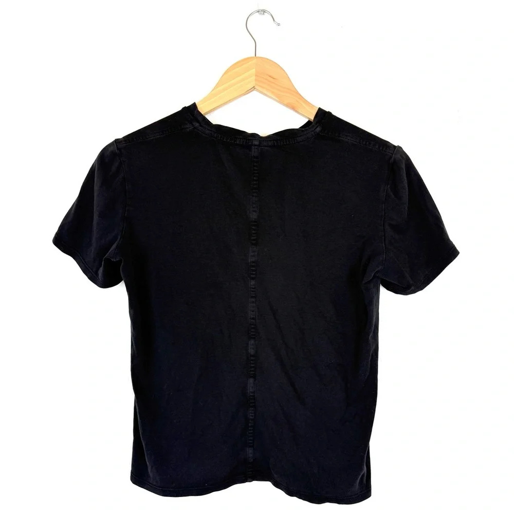 The Row Tori Organic Cotton T-Shirt in Black - Picture 8 of 8